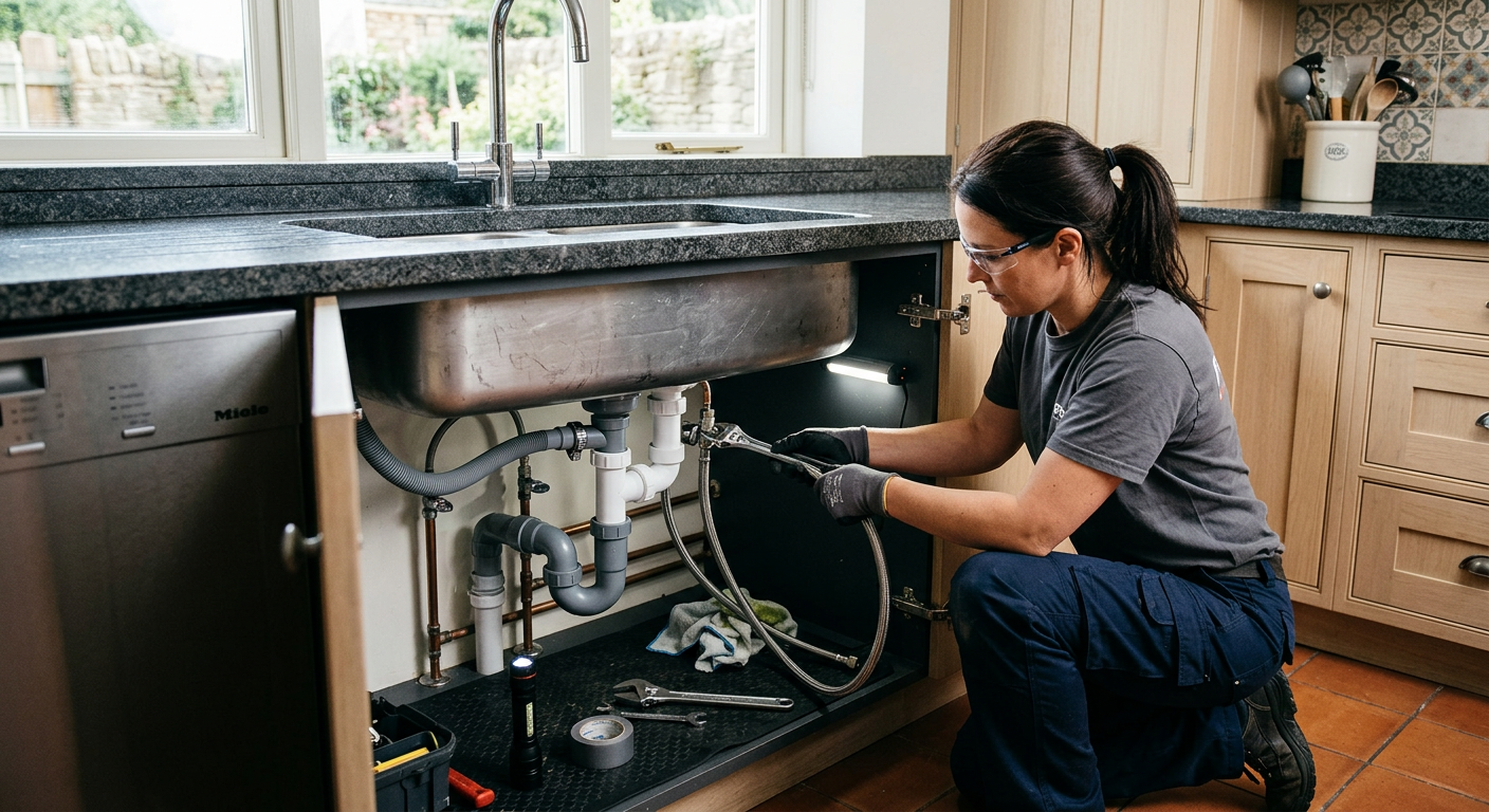 Installation plomberie cuisine évier Antony